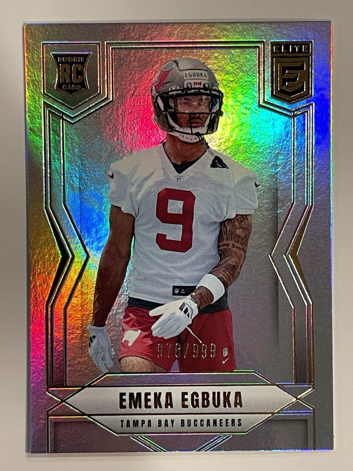 2025 Panini Donruss Elite - Rookies Emeka Egbuka #102 /999 (RC) Buccaneers