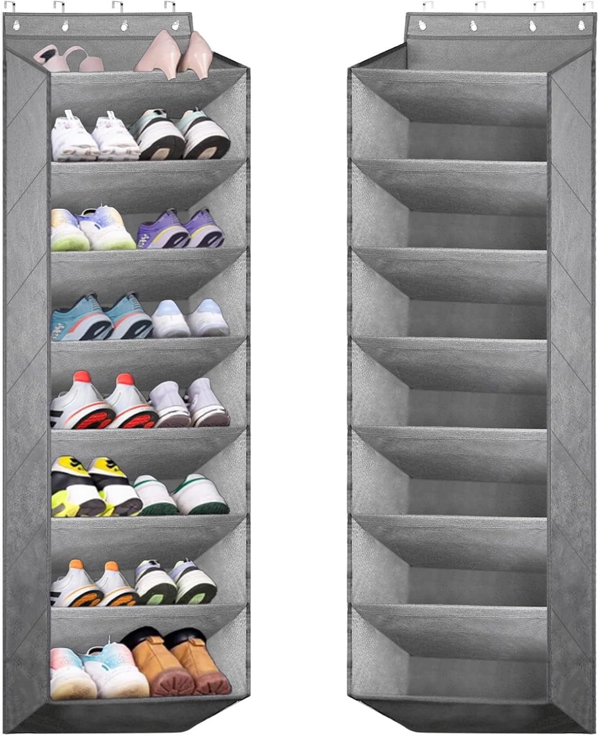 Scarpiera Porta Appendere - Organizer Scarpe 8 Tasche Salvaspazio Robusto