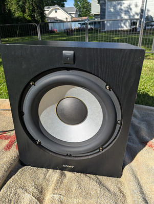 Sony SA-W3000 Powered Subwoofer 100W RMS Wired RCA Stereo Inputs Black