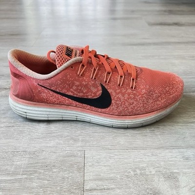 Nike Free RN Distance Mens 8.5 Red Black Running Shoes Lightweight Trainer