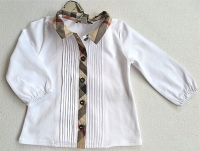 BURBERRY  T-Shirt  creme/Karo   Gr. 74/12  Monate  NEU