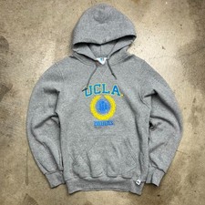 Vintage Y2K Russell UCLA Bruins Hoodie grey size small crest logo