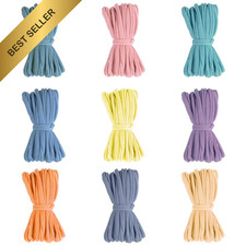 180Pcs FEBSNOW 9 Color Weaving Loom Refill Loops Potholder Bands DIY Craft Kit