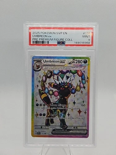 2025 POKEMON SVP EN-SV BLACK STAR PROMO #176 UMBREON EX PSA 9
