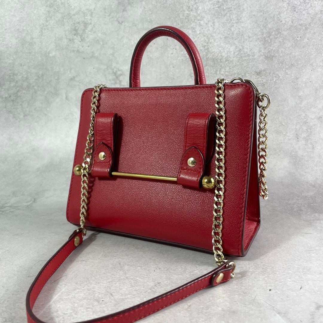 バッグ Strathberry 2way shoulder bag Strathberry 2-way shoulder bag in red leather USED From Japan