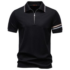 Men's Polo Shirt Casual Short Sleeve Golf Shirt Summer Vacation Beach Shirts