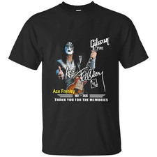 NEW Ace Frehley 1951-2025 Signature Thank You For The Memories T Shirt EN845