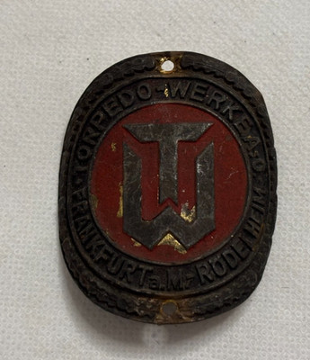 Torpedo Steuerkopfschild Markenschild Fahrrad Schutzblech Alt Emblem Oldtimer