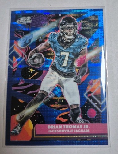 BRIAN THOMAS JR. 2025 Topps Cosmic Chrome Football #46 Jaguars BLUE MOON /99