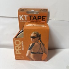 KT Tape Kinesiology Therapeutic Tape Pro 20 Pre-cut 10" Strips Stealth Beige