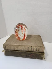 VTG Art Glass Paperweight Gentile Glass Controlled Bubble Swirl