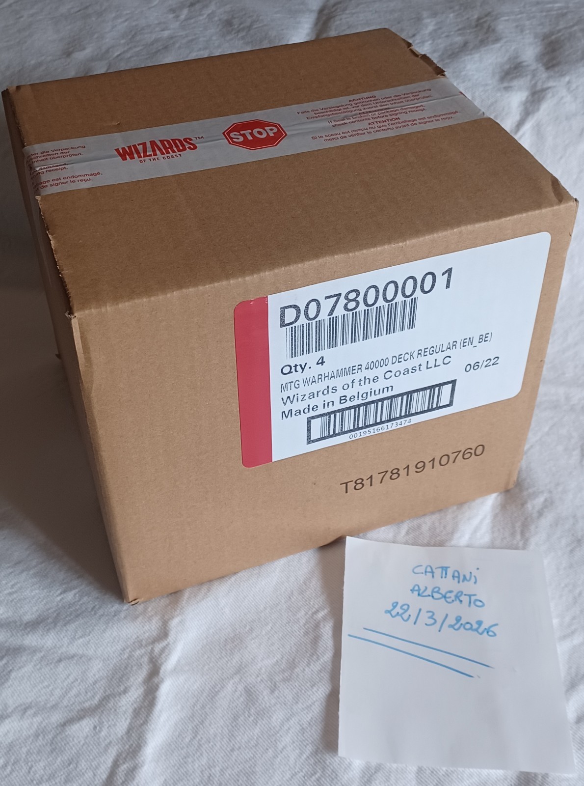 Magic the Gathering Warhammer 40k Commander Deck Set Sealed Case 4 Decks English