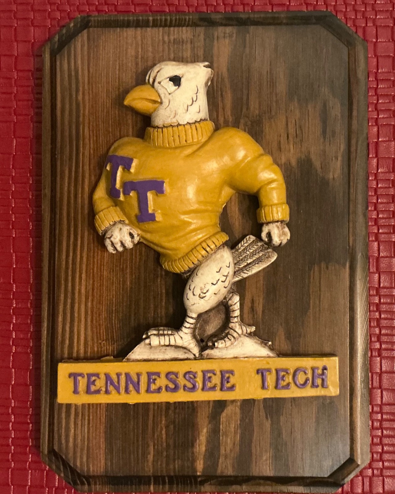 Tennessee Tech University Mascot Eagle Wall Decor Plaque 197