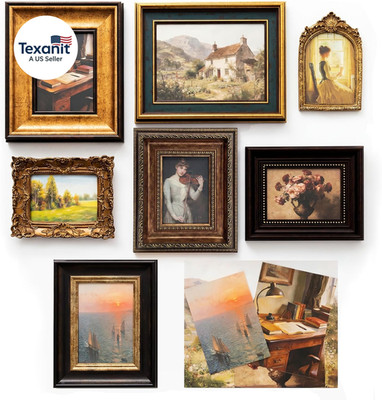 Vintage Picture Frames for Gallery Wall Frame Set, 7 Pcs Assorted Ornate Antique