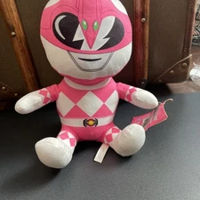 NWT Pink Power Rangers Stuffed Plush Toy Factory Big Head Doll Figure 2022 7"