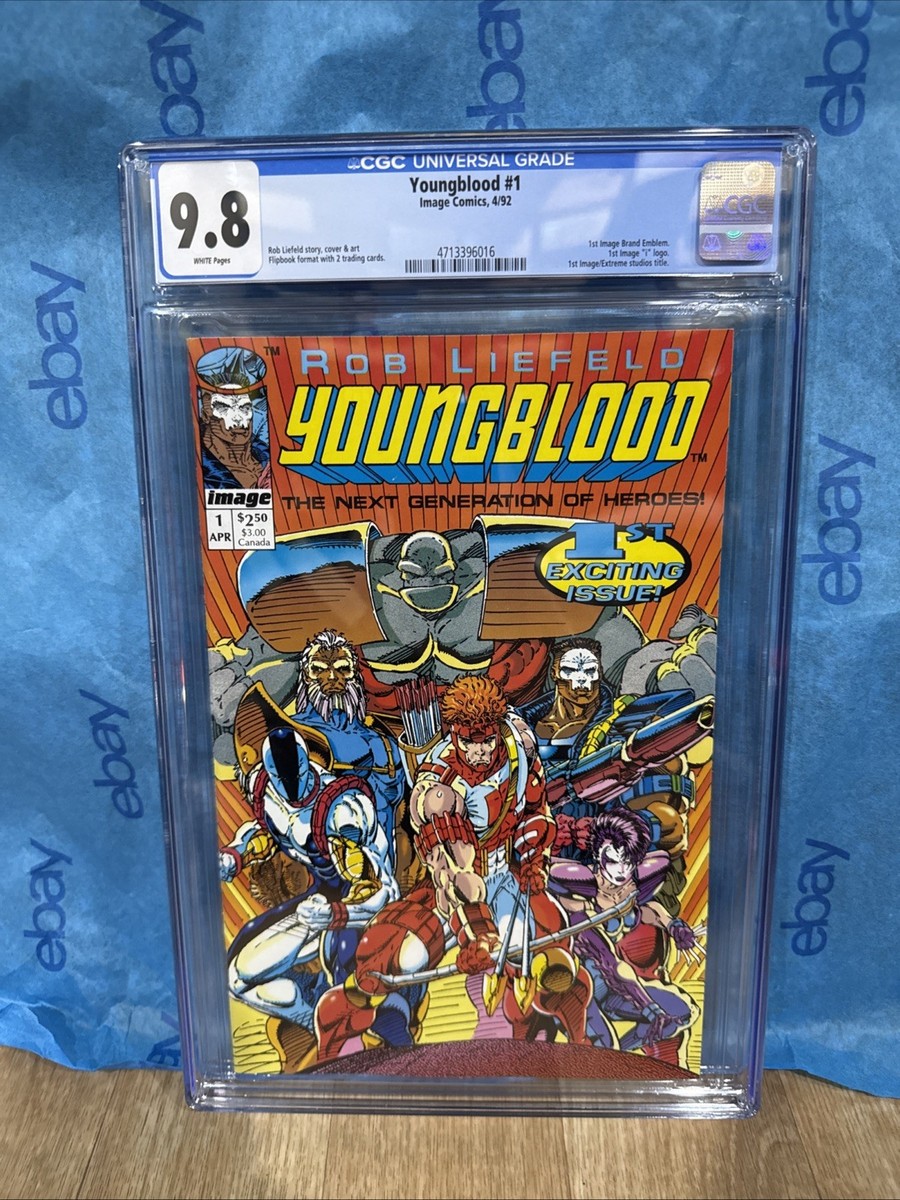 YOUNGBLOOD #1 CGC 9.8 WHITE PAGE 1ST IMAGE COMIC 1ST PRINT 1992