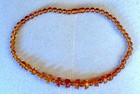 New Vintage Natural Amber Mixed Color Round and Chip Beaded Necklace 20 inches — photo 1