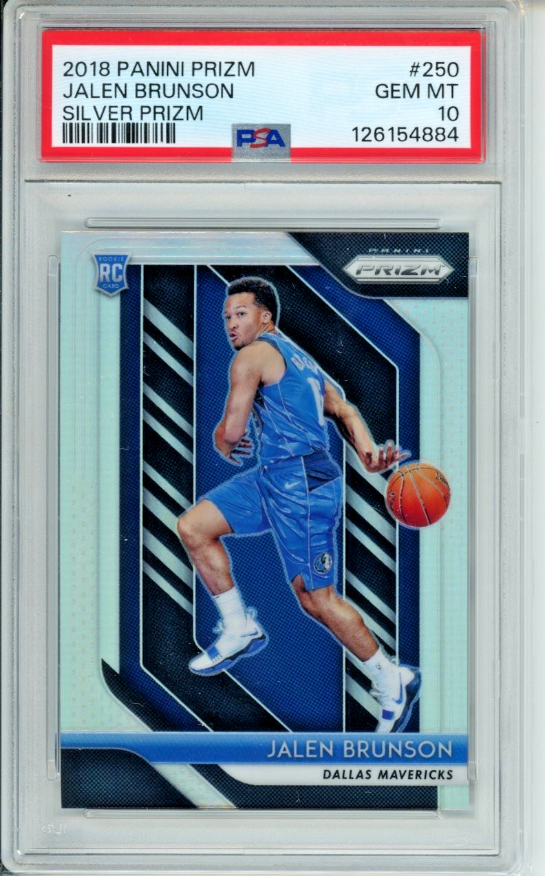 2018-19 Panini Prizm JALEN BRUNSON Rookie RC Silver Prizm #250 🔥 PSA 10