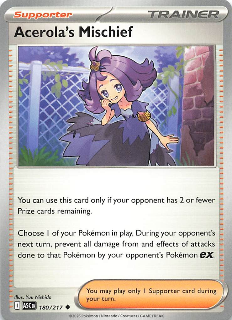 Acerola's Mischief Uncommon ME: Ascended Heroes 180/217 NM