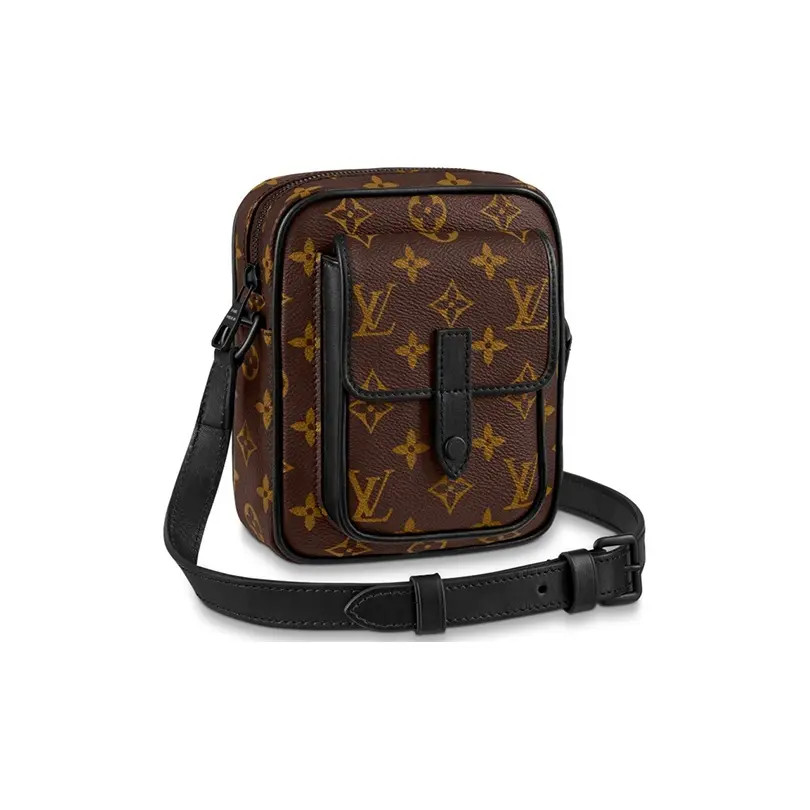 LOUIS VUITTON Christopher Camera Bag Phone Bag Crossbody Bag Men's 6x3x6.6 in