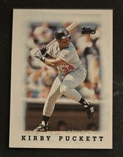 1988 Topps Major League Leaders Mini Kirby Puckett Baseball Card 23 Twins HOF OF