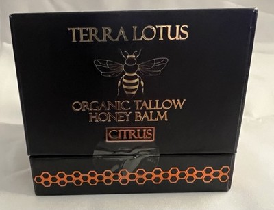 Terra Lotus Organic Tallow Honey Balm - All Natural Moisturizer - Citrus - 4 oz