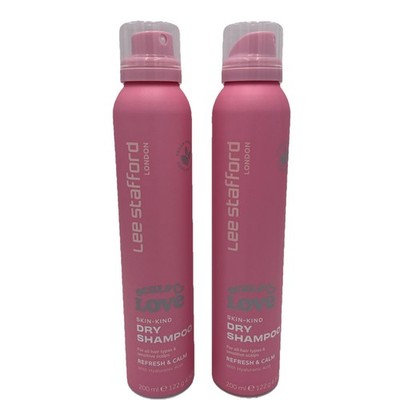 2x Lee Stafford Trockenshampoo Refresh & Calm mit Hyaluronsäure Shampoo 200ml