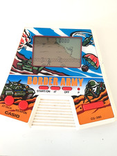 VINTAGE CASIO BORDER ARMY 1987  GAME & WATCH  - TESTED WORKING - NO BATT COVER