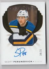 2021-22 Upper Deck The Cup NHL Collection Patch Autograph Scott Perunovich RC