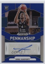 2024 Panini Prizm Draft Picks Penmanship Blue /149 Ariel Hukporti Rookie Auto RC