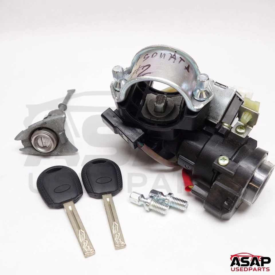 🐔 INTERRUPTOR DE ENCENDIDO + CILINDRO CERRADURA PUERTA IZQUIERDA + 2 LLAVES HYUNDAI SONATA 2011-2014 Foto 2 de 4