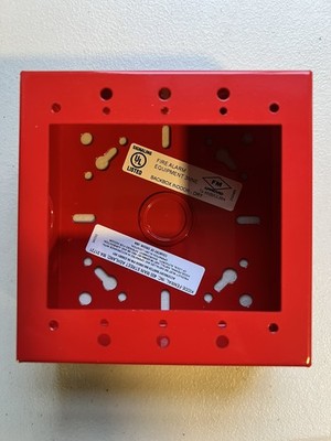 Kidde / Space Age IGB2R   2-Gang Surface Mount Back Box, Red