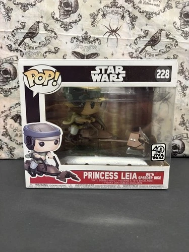 Star Wars Princess Leia on Speeder Bike Funko Pop Vinyl Figure 40 years Ann.