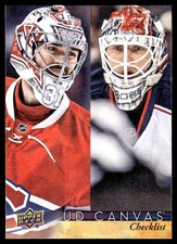 2017-18 Upper Deck UD Canvas CL Carey Price/Sergei Bobrovsky Montreal