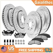 8pc Front Rear Disc Rotors Brake Pads For 2011-2017 Expedition Lincoln Navigator