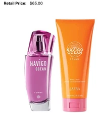 Jafra Navigo Ocean Femme Duo Body Lotion & Perfume 