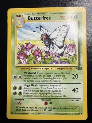Butterfree 33/64 Jungle Uncommon Pokemon Card | eBay