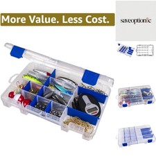 Outdoors Tackle Box 4004 Fishing - Includes 15 Dividers, 20 Compartments, Cle...