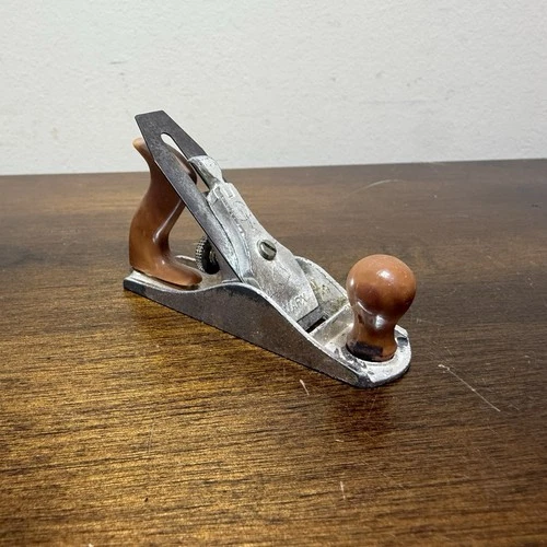 Marx Toy Wood working Bench Jack Plane Vintage 3" Long Miniature Trinket Cottage