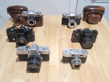 Camera Lot of 6: Minolta, Zeiss Ikon, Mamiya, Skymaster- 35mm Film