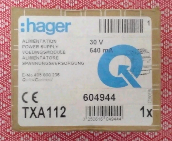 NEW Hager TXA112 Power Supply 30 V DC 640 mA KNX Bus Module - Image 2 of 2