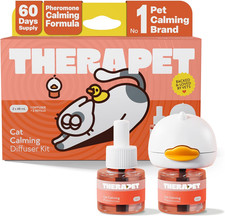 60-Day Cat Calming Diffuser - Cat Pheromone Diffuser for Stress, Pee Spraying, C