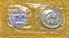 1956 Proof Franklin Half Dollar 50c. Original US Mint Cello. FREE SHIPPING.