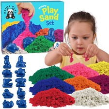 Magic Sand for Kids - Play Kit with 8 Colors of Sensory Play Includes 10 Unde...