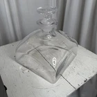 COLONIAL WILLIAMSBURG Blenko Royal Leerdam Blown Glass CW6 Square Ships Decanter