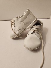 White Angel Oxford Baby Toddler Shoes Dress Lace Up Formal Event Size 6