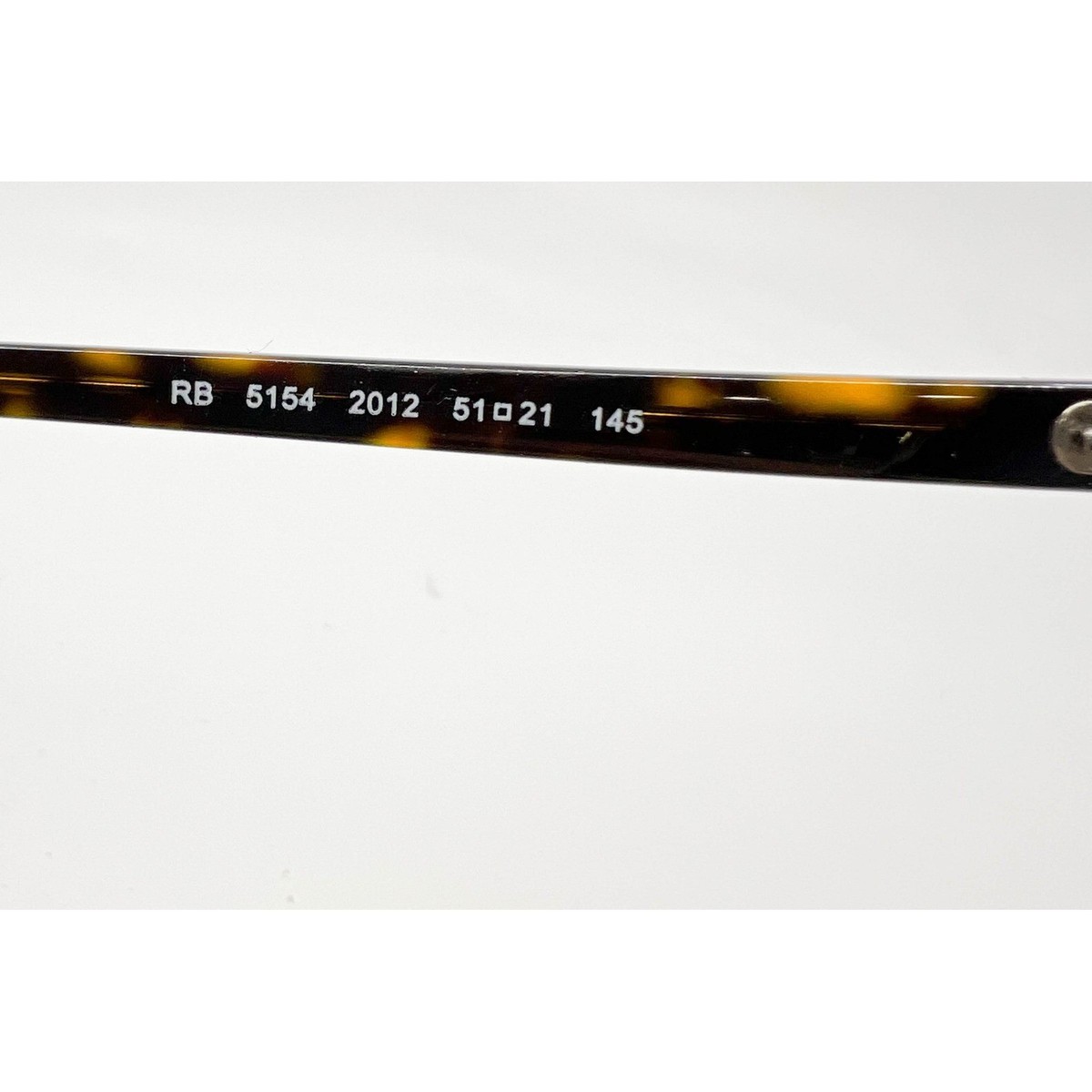 Ray-Ban RB 5154 2012 Clubmaster Eyeglasses Tortoise Shell Metal