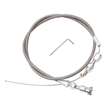 36 In Length Adjustable Car Throttle Cable Accelerator Cable Replacement Silver