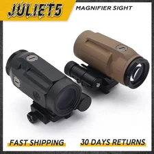 JULIET 5X Magnifier Scope Flip to Side QD Absolute Co-Witness Lower Third Mount