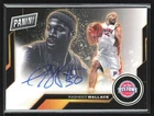 Rasheed Wallace 2024-25 Panini Player of the Day Auto /35 #RW Detroit Pistons